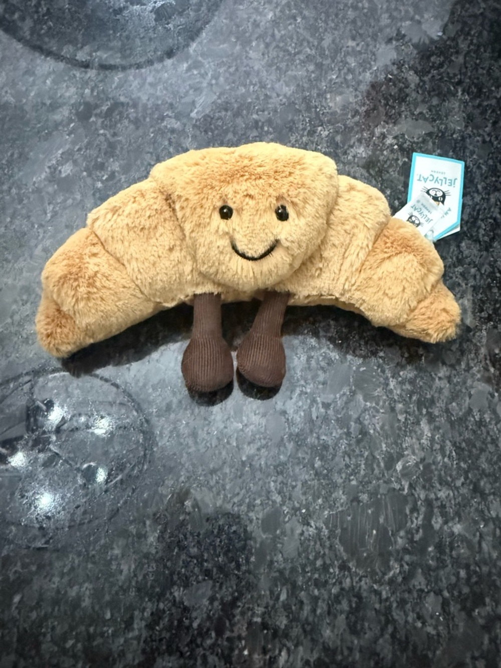 Jellycat Small Amuseables Croissant Plush - Tan and Brown